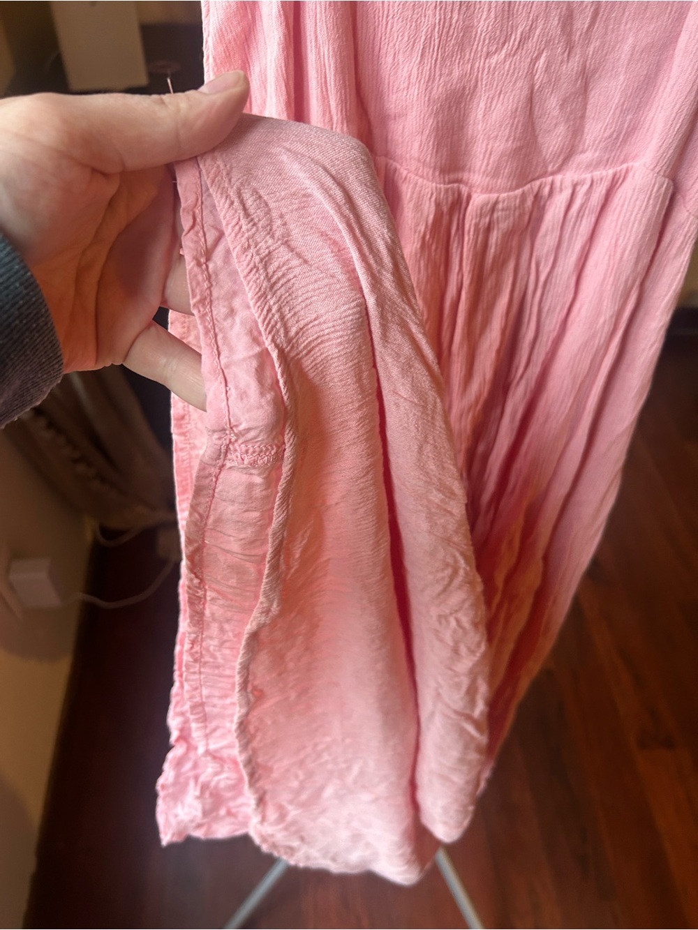 Z Supply Pink Spaghetti Strap Maxi Dress size Large - Picture 5 of 9